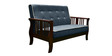 Broaden 2 Seater Sofa in Blue Colour