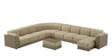 Broadway V2 9 Seater Corner Sofa Set with Lounger in Ada Sand Colour in C Shape