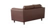 Brookly Leatherette 2 Seater Sofa In Brown Colour
