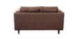 Brookly Leatherette 2 Seater Sofa In Brown Colour