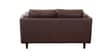 Brookly Leatherette 2 Seater Sofa In Brown Colour