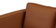 Brookly Leatherette 2 Seater Sofa In Tan Colour