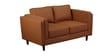 Brookly Leatherette 2 Seater Sofa In Tan Colour