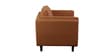 Brookly Leatherette 2 Seater Sofa In Tan Colour