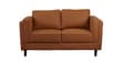 Brookly Leatherette 2 Seater Sofa In Tan Colour