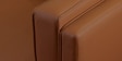 Brookly Leatherette 2 Seater Sofa In Tan Colour