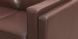 Brookly Leatherette 3 Seater Sofa In Brown Colour