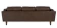 Brookly Leatherette 3 Seater Sofa In Brown Colour