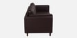 Brookly Leatherette 3 Seater Sofa In Brown Colour