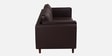 Brookly Leatherette 3 Seater Sofa In Brown Colour