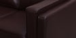 Brookly Leatherette 3 Seater Sofa In Brown Colour