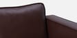 Brookly Leatherette 3 Seater Sofa In Brown Colour