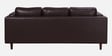 Brookly Leatherette 3 Seater Sofa In Brown Colour