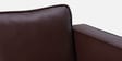 Brookly Leatherette 3 Seater Sofa In Brown Colour