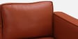 Brookly Leatherette 3 Seater Sofa In Tan Colour