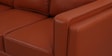 Brookly Leatherette 3 Seater Sofa In Tan Colour