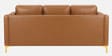 Brookly Leatherette 3 Seater Sofa In Tan Colour