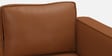 Brookly Leatherette 3 Seater Sofa In Tan Colour