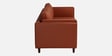 Brookly Leatherette 3 Seater Sofa In Tan Colour