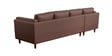 Brookly Leatherette LHS Sectional Sofa (3 + Lounger) In Brown Colour