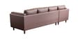 Brookly Leatherette LHS Sectional Sofa In Brown Colour