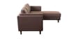 Brookly Leatherette LHS Sectional Sofa In Brown Colour