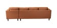 Brookly Leatherette LHS Sectional Sofa In Tan Colour