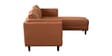 Brookly Leatherette LHS Sectional Sofa In Tan Colour