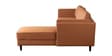 Brookly Leatherette LHS Sectional Sofa In Tan Colour