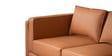 Brookly Leatherette LHS Sectional Sofa In Tan Colour
