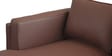 Brookly Leatherette RHS Sectional Sofa (3 + Lounger) In Brown Colour