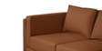 Brookly Leatherette RHS Sectional Sofa (3 + Lounger) In Tan Colour