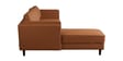 Brookly Leatherette RHS Sectional Sofa (3 + Lounger) In Tan Colour