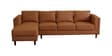 Brookly Leatherette RHS Sectional Sofa (3 + Lounger) In Tan Colour