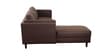 Brookly Leatherette RHS Sectional Sofa In Brown Colour