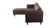 Brookly Leatherette RHS Sectional Sofa In Brown Colour