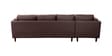 Brookly Leatherette RHS Sectional Sofa In Brown Colour