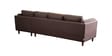 Brookly Leatherette RHS Sectional Sofa In Brown Colour