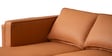 Brookly Leatherette RHS Sectional Sofa In Tan Colour