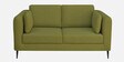 Brooks Fabric 2 Seater Sofa In Sheen Green Colour