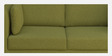 Brooks Fabric 2 Seater Sofa In Sheen Green Colour