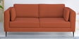 Brooks Fabric 3 Seater Sofa In Burnt Orange Colour