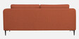 Brooks Fabric 3 Seater Sofa In Burnt Orange Colour