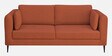 Brooks Fabric 3 Seater Sofa In Burnt Orange Colour