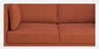Brooks Fabric 3 Seater Sofa In Burnt Orange Colour