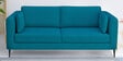 Brooks Fabric 3 Seater Sofa In Turquoise Blue Colour