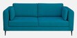 Brooks Fabric 3 Seater Sofa In Turquoise Blue Colour