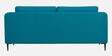 Brooks Fabric 3 Seater Sofa In Turquoise Blue Colour