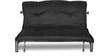 Brussels Convertible Sofa Cum Bed in Black Finish