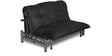 Brussels Convertible Sofa Cum Bed in Black Finish